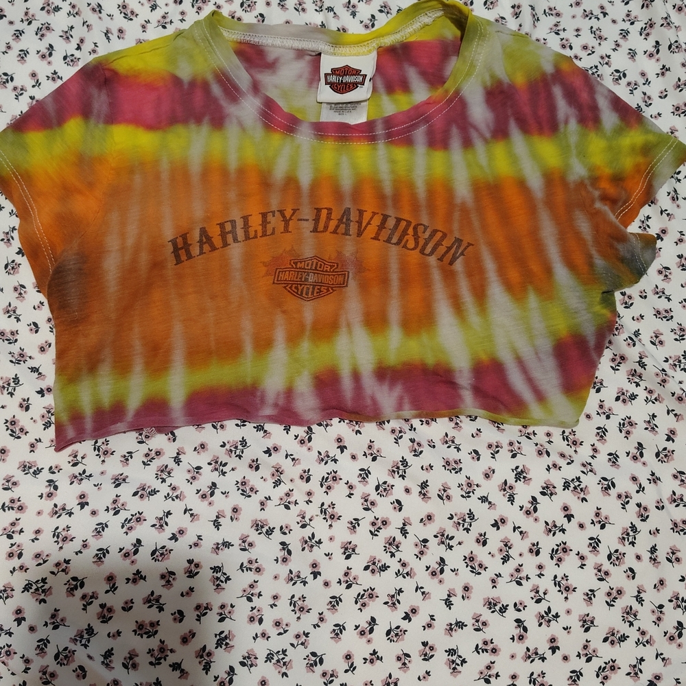 Harley-Davidson Tie-Dye Crop Top